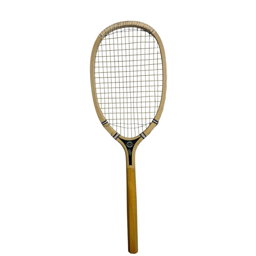 RARE Sankyo Tokyo Fine Play Antique Vintage Wood Japanese Tennis Racket